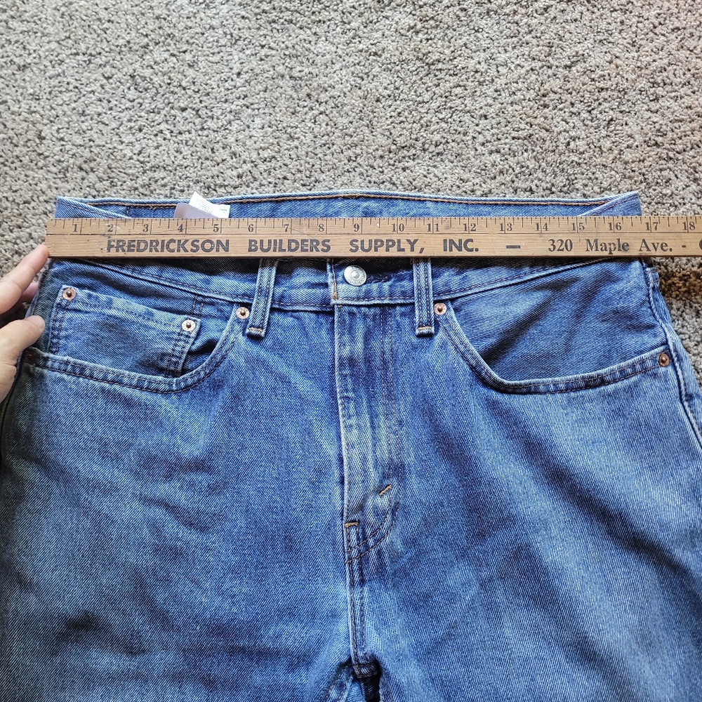Levi's Mens Jeans 505 34x32 Relaxed Medium Wash Denim - Picture 7 of 9